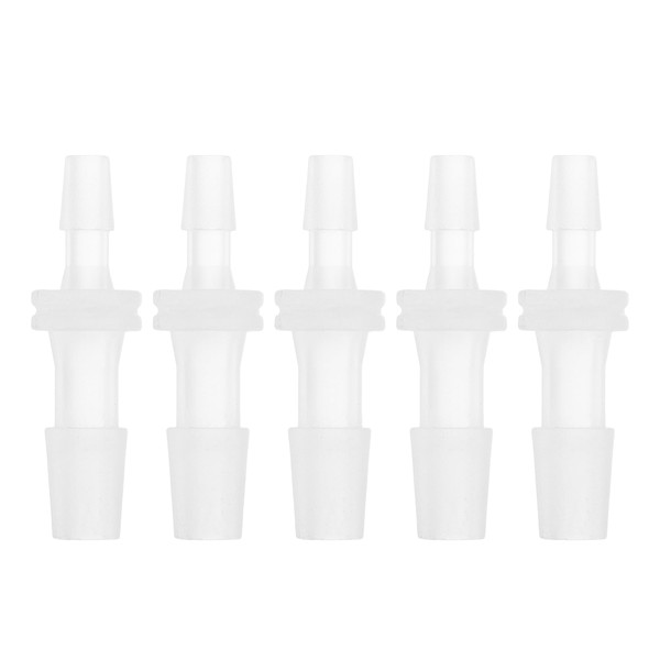 HEROFFIX 5 Pcs Aquarium Plastic Hose Barb Fitting 1/8" to