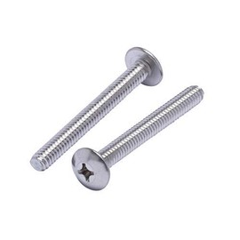 1/4"-20 x 2-1/2" Stainless Truss Head Phillips Machine Screw, (25 pc), 18-8 (304) Stainless Steel Machine Screws, UNC Full Thread, Plain Finish by Bolt Dropper