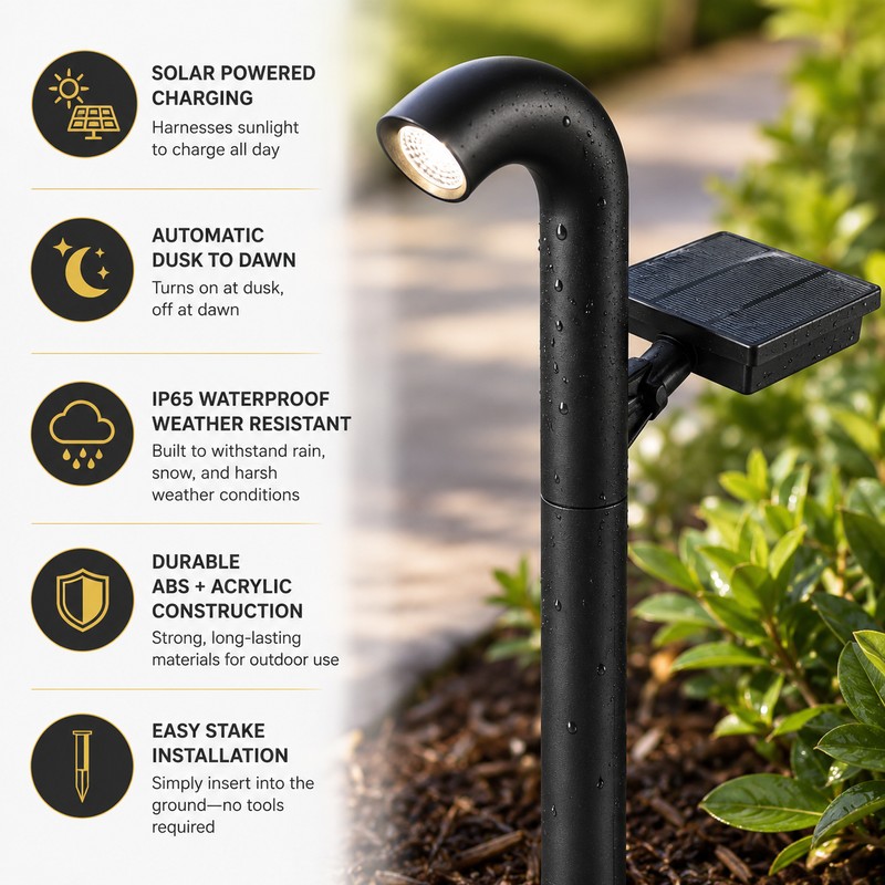 Solar Pathway Lights for Outdoor Landscaping – Waterproof LED Garden
