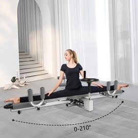 JAYGOVAN Leg Stretcher Split Machine 330LBS Heavy Duty Leg Stretching Training Machine for Flexibility&Relieving Hip Tightness, Steel Frame Split Machine Gym Fitness Equipment for Women & Men  (Gray)