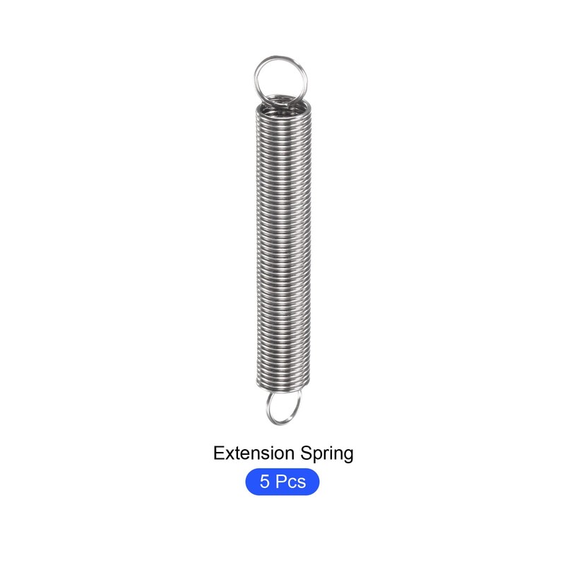 METALLIXITY Extension Spring 0.8x8x70mm 5pcs 304 Stainless Steel Extension Spring