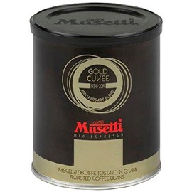 Musetti for De'Longhi MB250-GCT Coffee Beans Gold Cuvee Musetti Whole Bean, 80% Arabica Seeds, 20% Robusta, Anniversary Blend, Espresso, Cappuccino