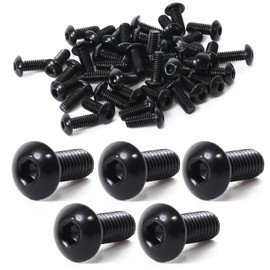 Pstyle. PST-172 Hexagonal Hole Button Bolts, M4, 304 Stainless Steel, Set of 40 (M4x10mm)