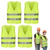 Molijysp Pack of 4 High Visibility Vests Car Reflective Safety