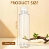6 Pieces 150ml Empty Refillable Transparent Plastic Travel Bottles with