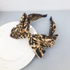 Large Hair Bows Headband for Women Leopard Bowknot Headbands Knotted