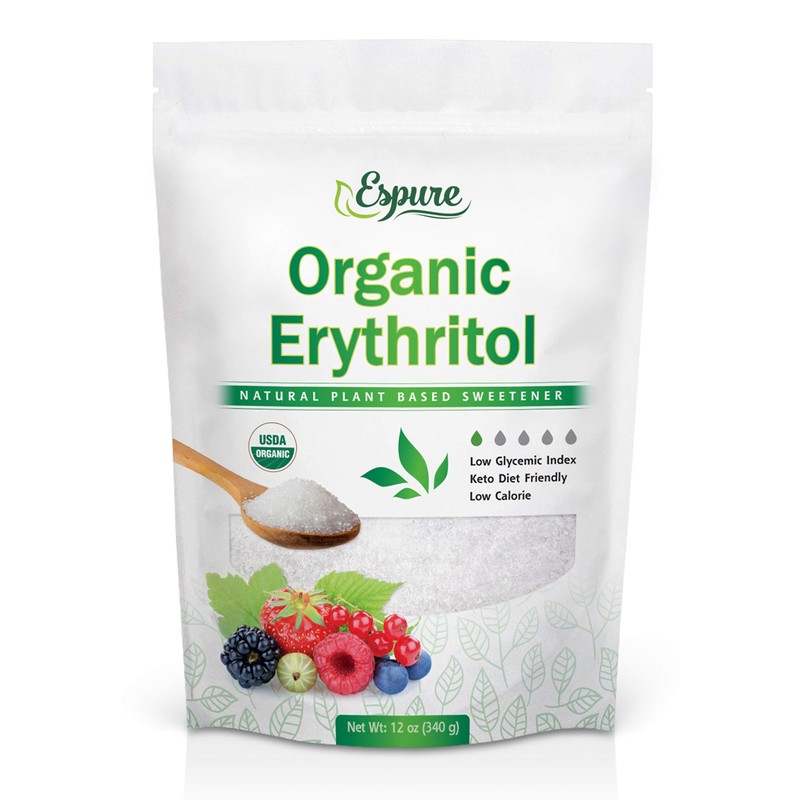 Espure Organic Erythritol - USDA Certified & 100% Pure -
