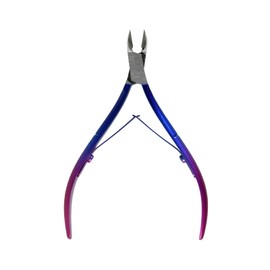 FooYee Nail Clippers, Precision Stainless Steel Toe Nail Clippers for Thick Nails, Large Handle Stainless Steel Olecranon Fingernail Clipper for Toe Nail Clippers (Blue-Violet Gradient)