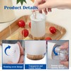 LELE LIFE 4Pcs Toothpick Holder Dispenser, Portable Dustproof with Lid