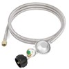 SHINESTAR 5 FT Propane Regulator and Hose with Gauge, Fit