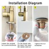 Lock Nuts to Secure Faucet 1/2 Inch Brass for Installation