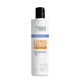 PSH Long Orange, Champú Suave con Colágeno Marino para Perros y Gatos, 300 ml, Hipoalergénico