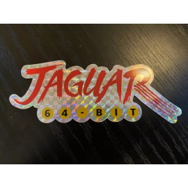 Atari Jaguar Prismatic Sticker 5 inch x 1.9 inch