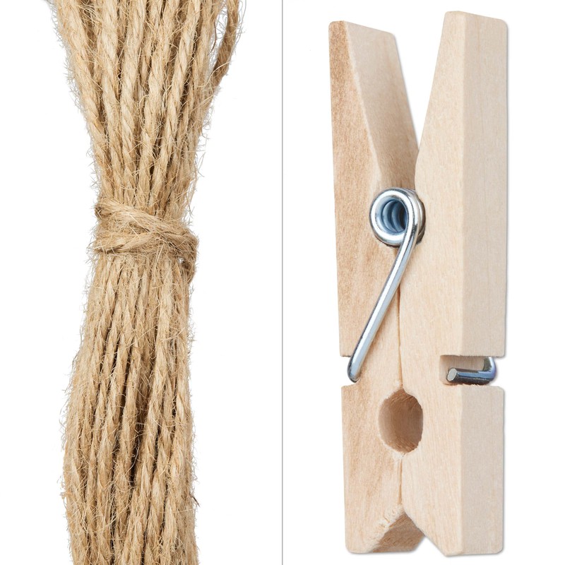 LIVAIA Craft Set: Natural DIY Set with 6x33ft Jute Twine