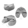 GEEZY Travel Pillow Soft Comfortable Hooded U Shape Airplane Neck