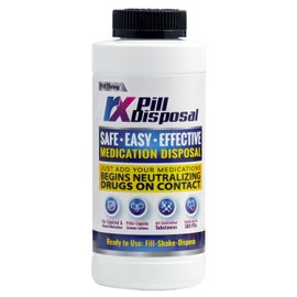 RX Pill Disposal, Starts Working on Contact, Safe Effective Eco-Friendly, Prescription Drug Destroyer (Pack of 1)