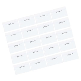 TEHAUX 1set Horizontal Name Badge Holder with Pin and Insert Card Id Tag Sleeve for Teachers Office Staff and Students and Reusable Name Tag Holder