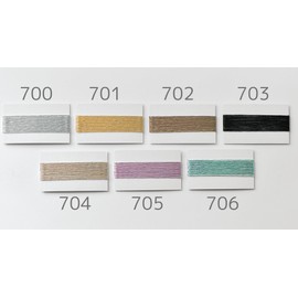 Takagi Fiber Panami Metallic Free Cord Bright COL. 703 Black, Approx. 1.4 oz (40 g), Approx. 63.0 ft (160 m)