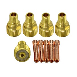 RIVERWELD TIG Gas Lens Collet Body 45V44 13N23 (3/32" & 2.4mm) Assorted Size kit Fit SR DB PTA WP 9 20 25 TIG Welding Torch 10pcs