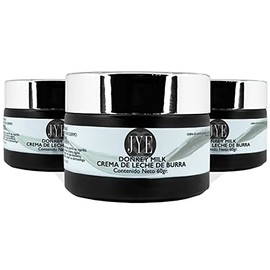 JYE Set de 6 Frascos Crema de Leche de Burra JYE DONKEY MILK. Natural libre de químicos, para piel rostro cuerpo manos, hidratante antiedad, textura l