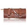 Leather Hairdressing Scissor Case - Shears Tool Roll for Barbers