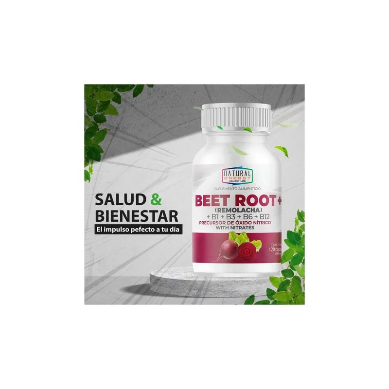 Beet Root+ Remolacha Natural Energy 120cap.