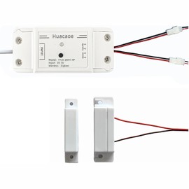 Easy Installation|Hucaoe Zigbee 5V Smart Garage Door Opener Controller| with Magnetic Sensor|Tuya/Smart Life App Control|Compatible with Alexa Echo| Google Home| (Requires Tuya Hub)
