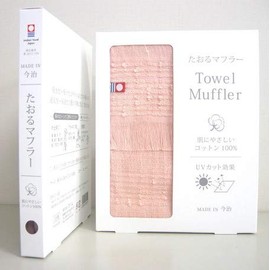 Orim GW-1000 Taoru Scarf Imabari Towel, Light Crimson, Length: Approx. 53.5 inches (136 cm) (including fringe), Box Included