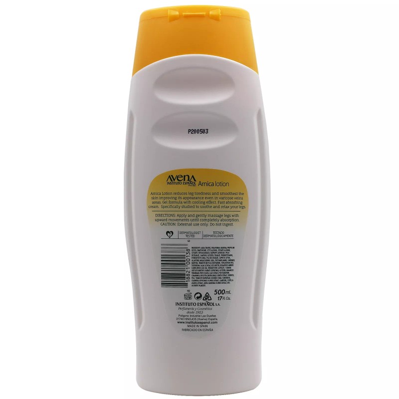 Avena Arnica Lotion by Instituto Español Tired Legs Refreshes Natural