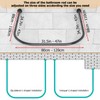 U Shaped Shower Curtain Rod (Both sides: 31.5"-47", Middle: 34.7"-43")