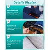 Anti-slip Wheelchair Cushion with Pommel Wedge and Seat Belt for