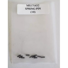 MS171432 Spring Pin Roll Pin 1/6 X 1/4" Slotted Stainless Steel - Lot of 10