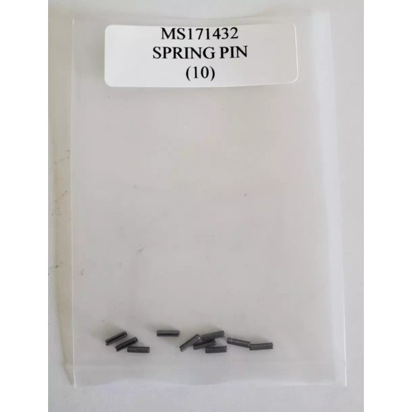 MS171432 Spring Pin Roll Pin 1/6 X 1/4" Slotted Stainless