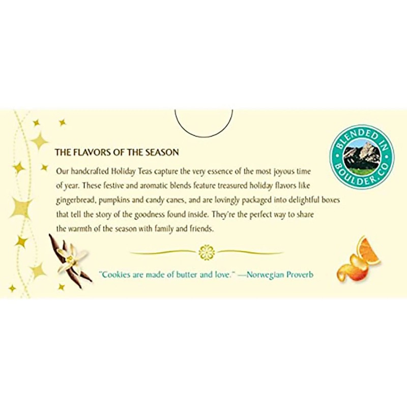 Celestial Seasonings Sugar Cookie Sleigh Ride Herbal Tea Pack of