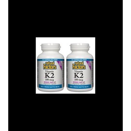 Natural Factors [2 for Deal] Vitamin K2 100 mcg, 360 Vegetarian Capsules