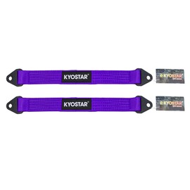 KYOSTAR 21 Inch Limit Strap, Premium Quad Wrap Limit Strap Car Hauler Axle Straps Rated for 10,000 Lb (Purple, 2 Pack)