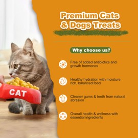 capuca Freeze Dried Quail Egg Yolk Cat & Dog Treats - Single Ingredient Pet Snack Grain-Free, with Lecithin for Healthy Skin & Coat (7oz)