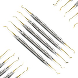 PRECISE CANADA Dental Composite Non Stick Filling Instruments Set of 4. Plugger, Condenser, conical tip and fine Probe DN-2193