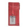 Frye womens Melissa Snap Card Leather Wallet, Red, One Size