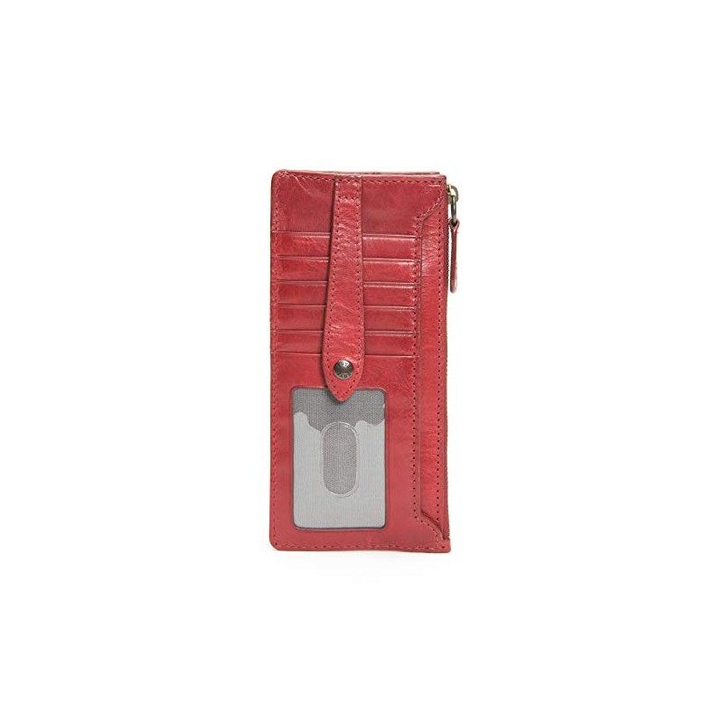 Frye womens Melissa Snap Card Leather Wallet, Red, One Size