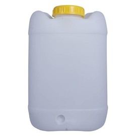 20 Litre Canister with Large Opening - Camping Canister - Canister for Water and Food - DIN96-20 Litres - Plastic (HDPE) - BPA Free - Natural