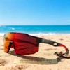 Performance Shield Sunglasses for Men & Women – Lightweight Wraparound