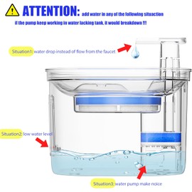 Stainless Steel Cat Water Fountain Filters 4 Pack Cat Fountain Filter Replacement, 3 Triple Filtration System, Activated Carbon Filters for 2.2L/73oz Automatic Pet Water Fountain Filter