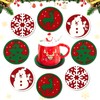 Pack of 8 Christmas felt coasters, felt coasters, winter motif,