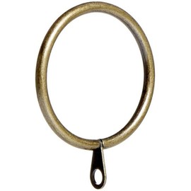 Metal Curtain Hooks Rings 40mm Internal Diameter Eyelets for Curtain Poles Drapery Pole Hooks Antique Brass Pack of 24