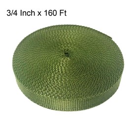 Alshurlife 160FT Tree Tie Straps for Staking, Tree and Plant Supports for Effective Growing Green Blend in with Landscaping for Guying Young Trees Straight (1,850 Lbs Strength, Green)