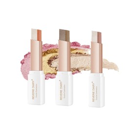 ALNGFUIK 6 Colors Glitter Eyeshadow Stick,Double Colors Shimmer Eye Shadow Stick Gradient Eye Makeup (04,05,06