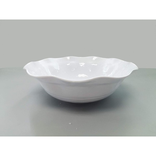 lok-osemile Ruffle in Round BPA-Free Melamine Round Salad, Mixing Bowl,