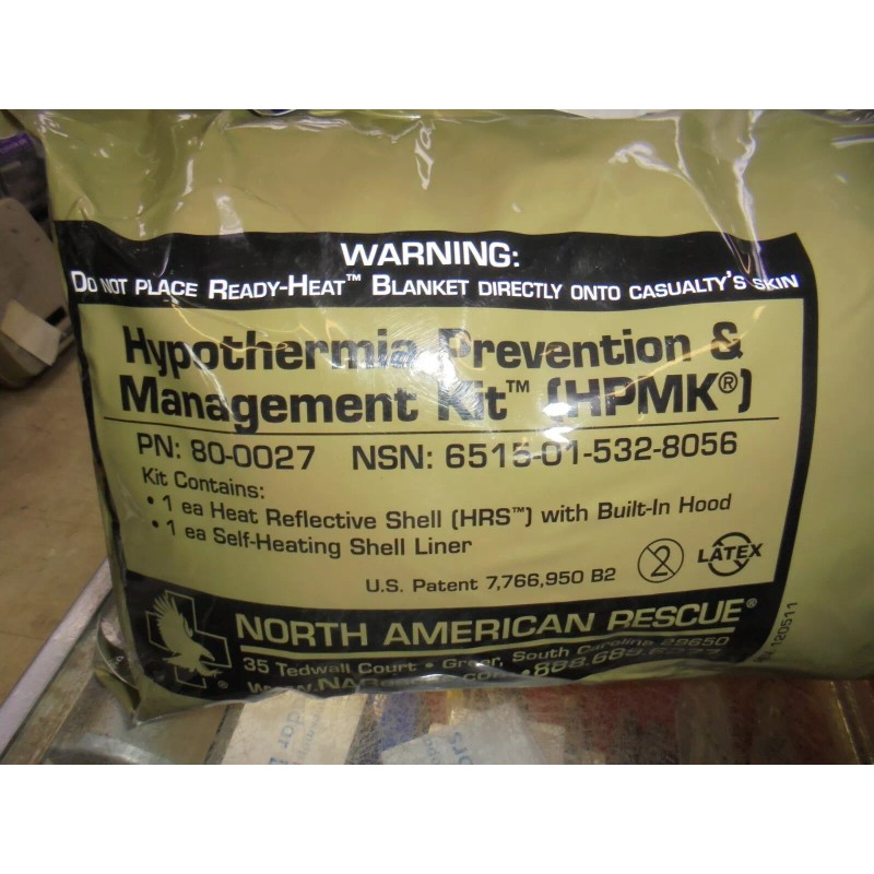 HYPOTHERMIA PREVENTION & MANAGEMENT KIT (HPMK , NORTH AMERICAN RESCUE)