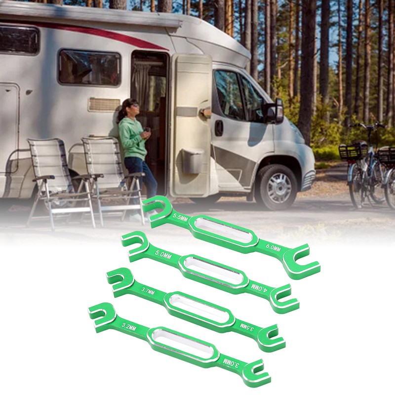 4PCS RC Car Wrenches Turnbuckle Nut Ball Joint Remover Aluminum